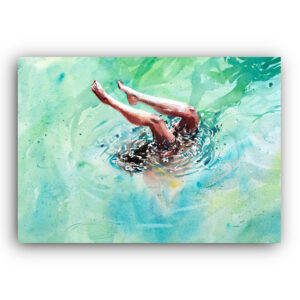 Underwater Treasure 2 - Original Watercolor - 26x36cm