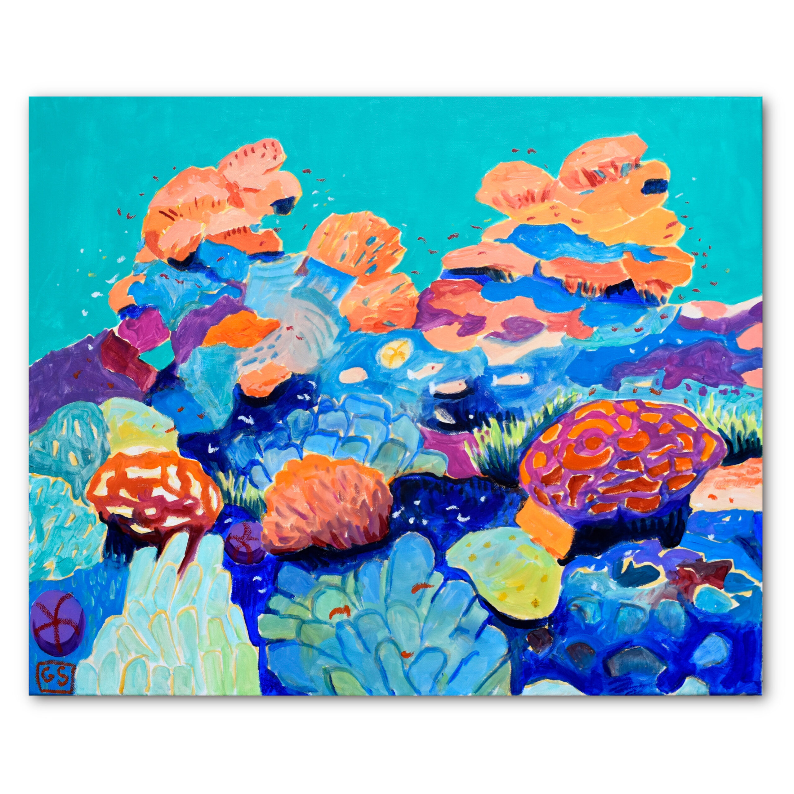Underwater Beauty - Original Acrylic - 60x50cm - Image 2