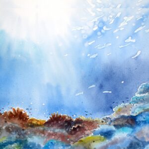 Corals Garden I - Original Watercolor – 41x31cm