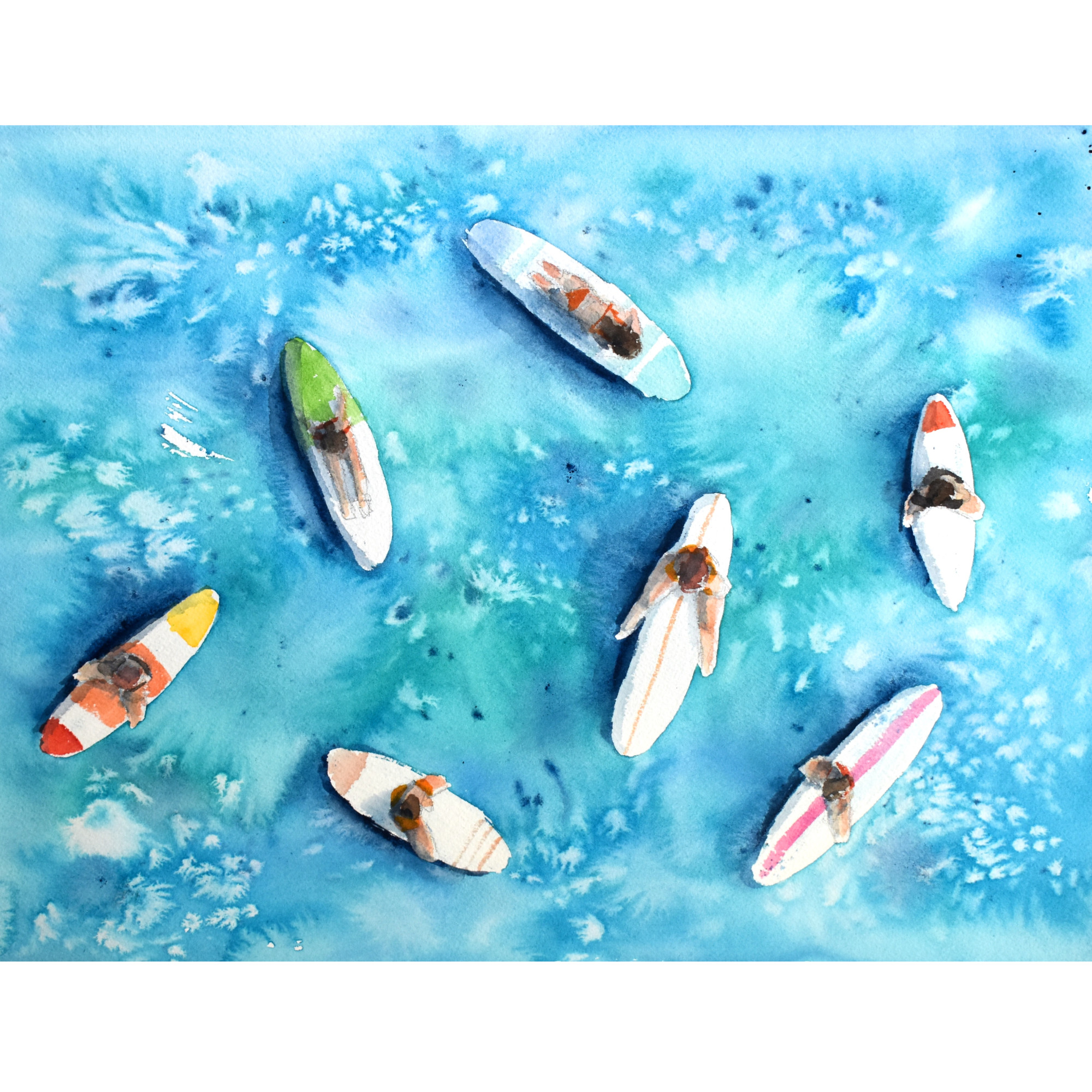 Aerial Surf View Print II