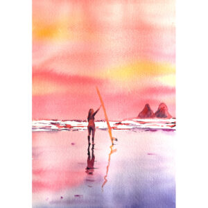 "Les deux frères" Surf Print